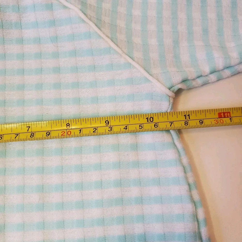Vintage‎ Babygro Striped Bunny Rabbit Easter Sleeper Made In Usa Size Small